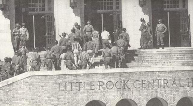 Integration of Central High School in Little Rock, Arkansas