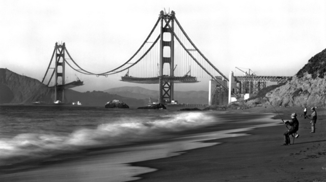 The Golden Gate Bridge was built
