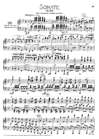 Sonata Hammerklavier