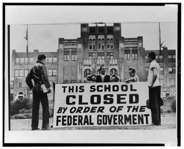 Integration of Central High School in Little Rock, Arkansas