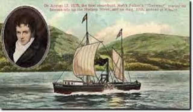 Applicazione macchina a vapore ad un battello