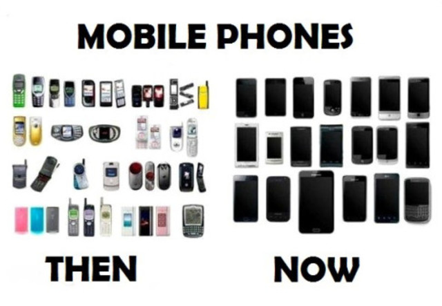 cell phones now then
