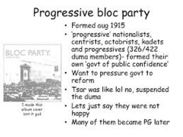 Progressive Bloc is formed