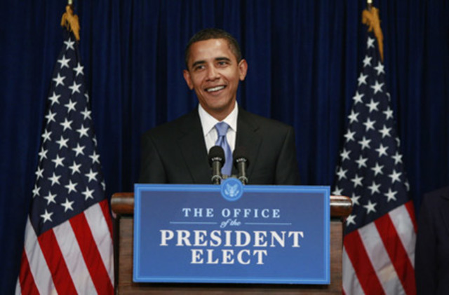 Barack Obama is elected President