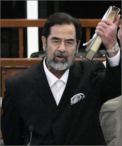 Saddamn Hussein guilty