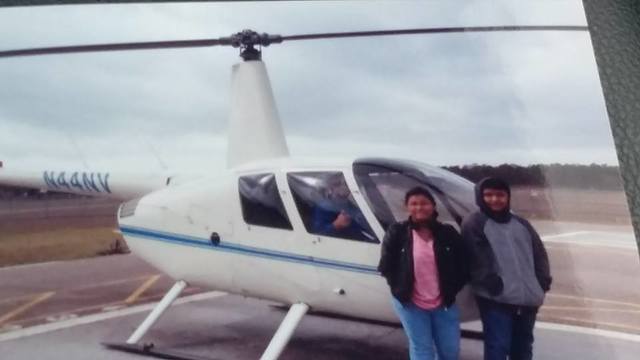 1st time on a actual helicopter