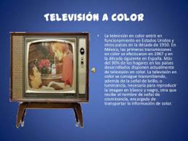 Televisor a color. Historia de la tecnología.