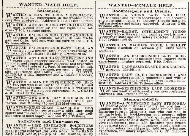 Job Listings in Newspaper