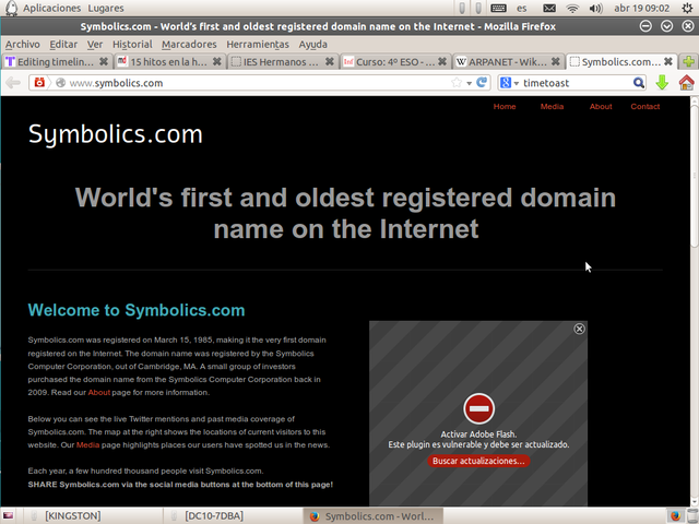 Se registra el primer dominio