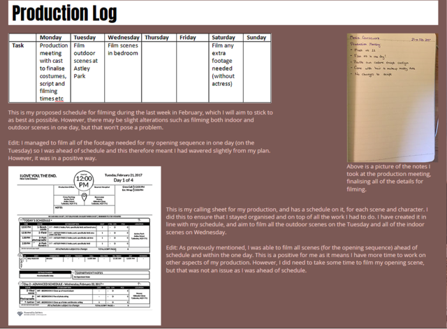 Production Final Product