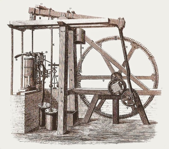 Invención de la maquina de vapor