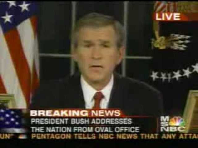 Bush-national Address-Declare war on iraq