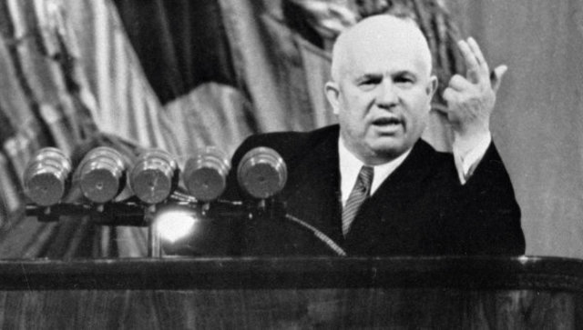 Nikita Khrushchev announces missile superiority