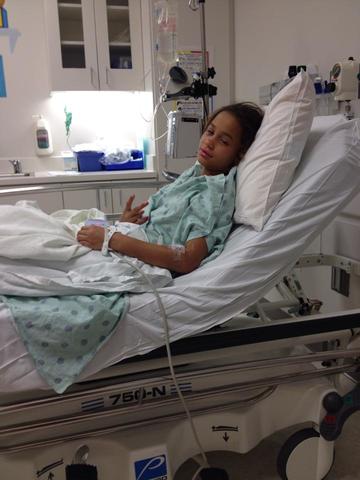 I was super sick at the hospital