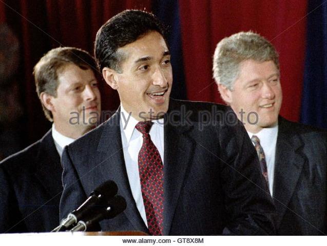 President Bill Clinton names Federico Peña as Secretary of Transportation and Henry Cisneros as Secretary of Housing and Urban Development, making them both the first Hispanics to hold those positions.