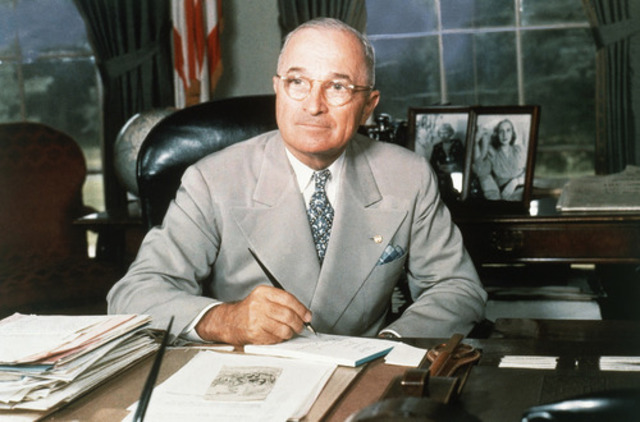Harry Truman becomes president