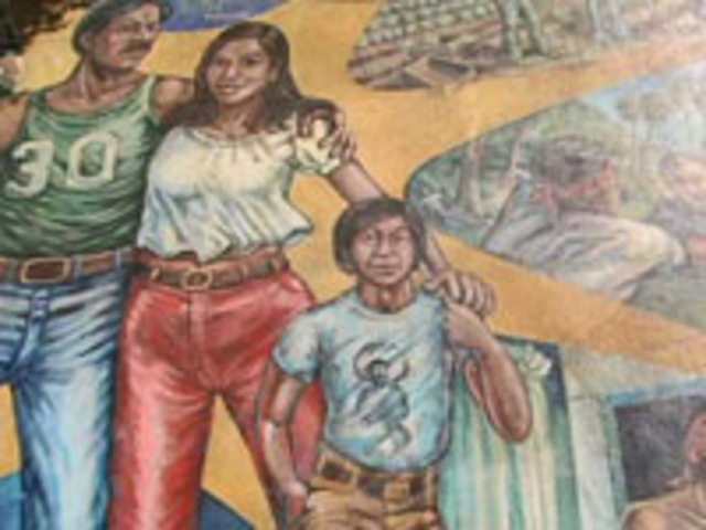 First mural painting in Los Angeles