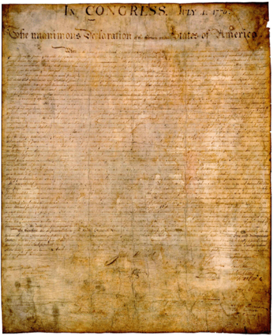Declaration of Independence Signed