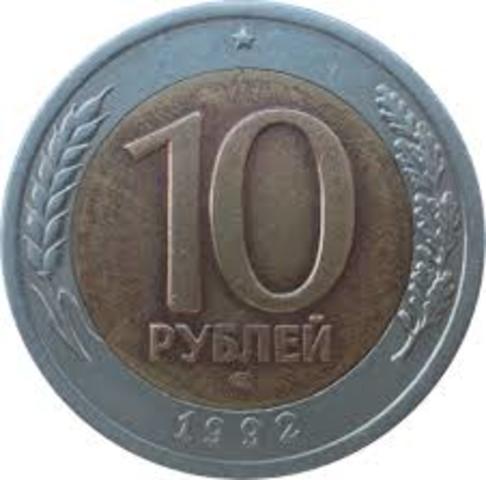 Tipo de Cambio RUB/USD 1992