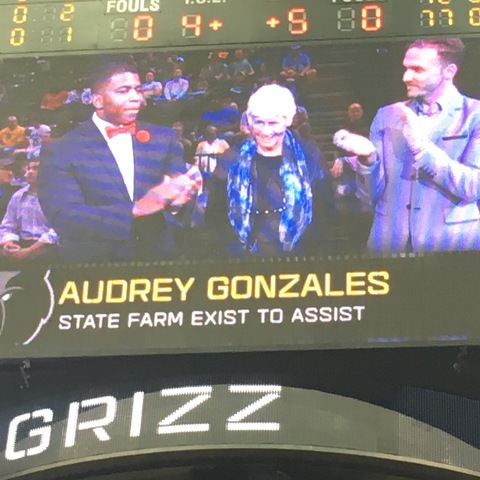 Honored by the Memphis Grizzlies Basketball Team's Exist to Assist