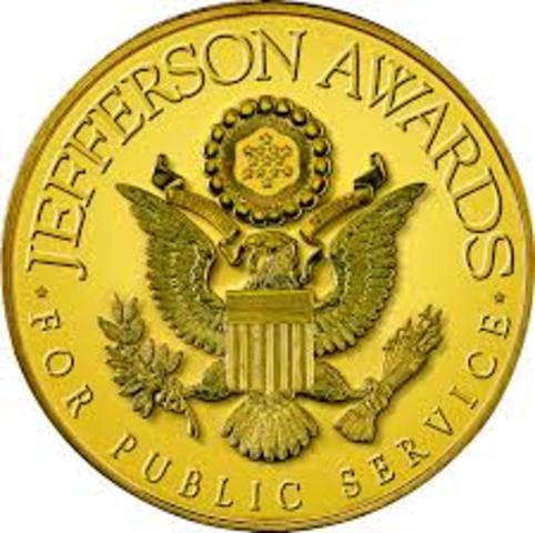 Jefferson Award (for her volunteer work)