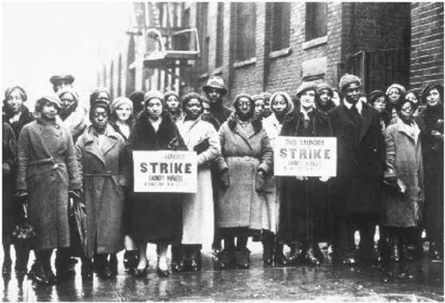 Strike for better wages organized by Emma Tenayuca