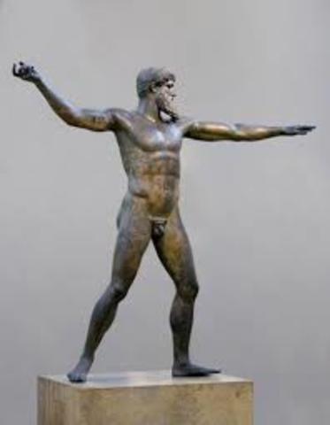 Zeus of Artemision (also called Poseidon) Mid-5th Century BCE (Visual Arts)