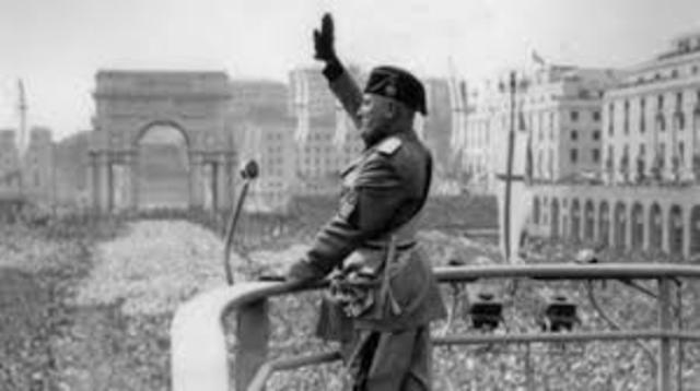 Mussolini marched on Rome
