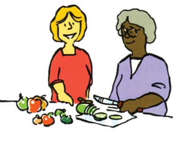 ancillae cibum coquunt.