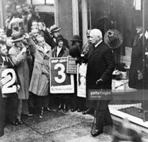 President Hindenburg called an election