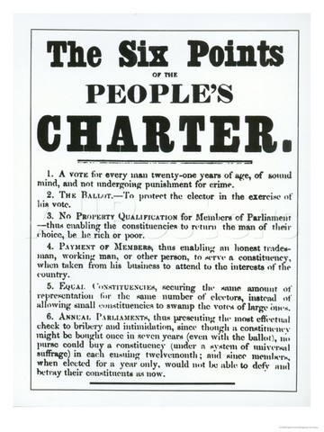 People's Charter advocates social and political reform