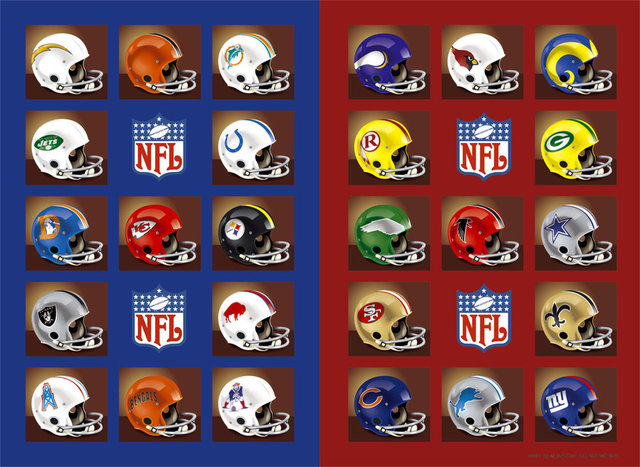 creacion de las ligas profesionales AFL y NFL