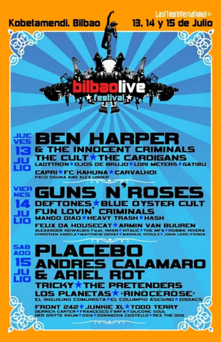 Bilbao Live 2006, estreinaldia