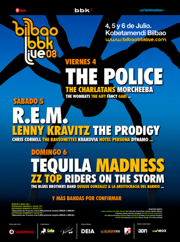 Bilbao BBK Live 2008, euritan dantzan