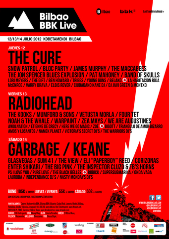 Bilbao BBK Live 2012, asistentzia record-a