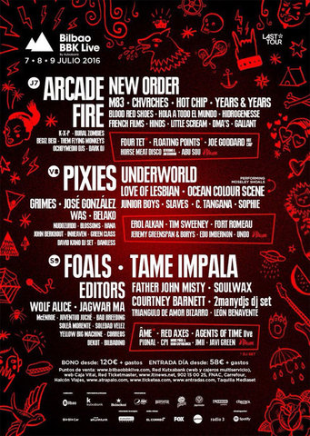 Bilbao BBK Live 2016, elektronikara hurbilduz