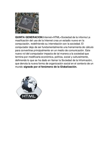 QUINTA GENERACION