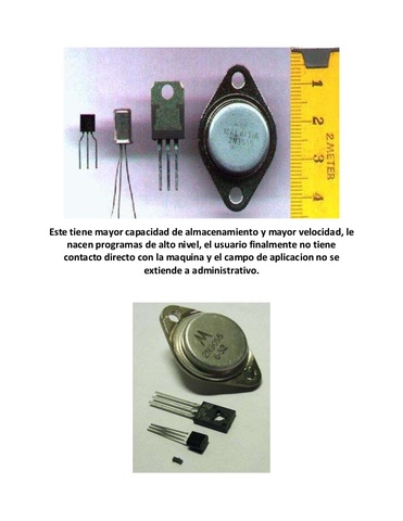 SEGUNDA GENERACION (1955...1965): CIRCUITOS DE TRANSISTORES:
