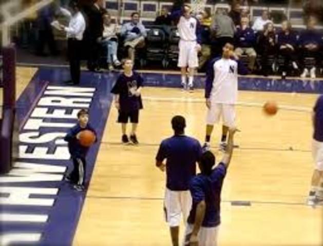 Ball Boy for Aggie Basketball game