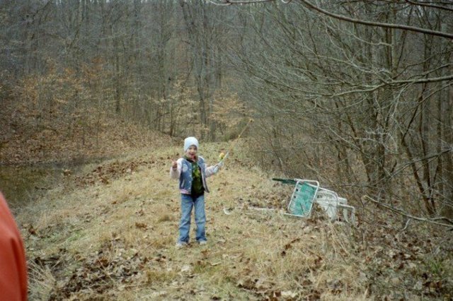 Pescar en el estanque