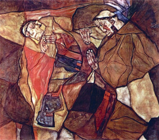 Agony by Egon Schiele