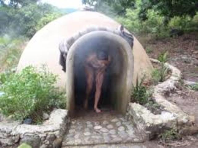 Cortes y Malinalli entran al temascal