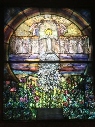 The Flight of Souls Window, Louis Comfort Tiffany