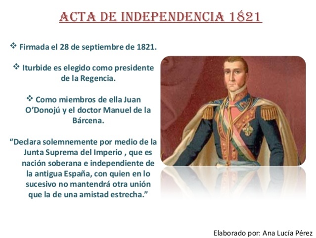Se firma el acta de independencia