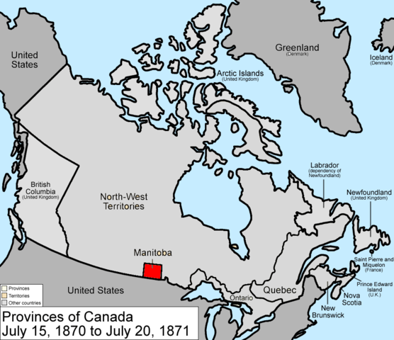 Manitoba joining Confederation