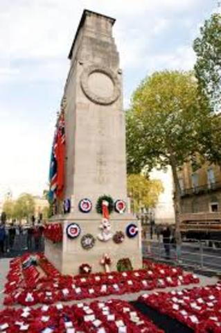 the unveiling of the cenotaph