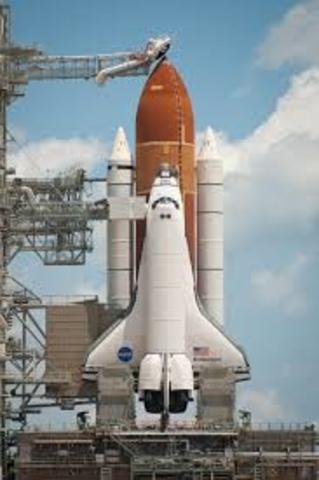 Space shuttle launched to fix earlier problems.