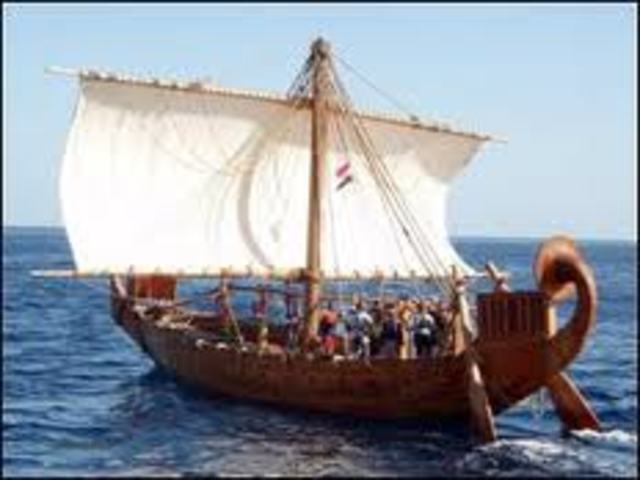 Sailing Boats created by the Egyptians