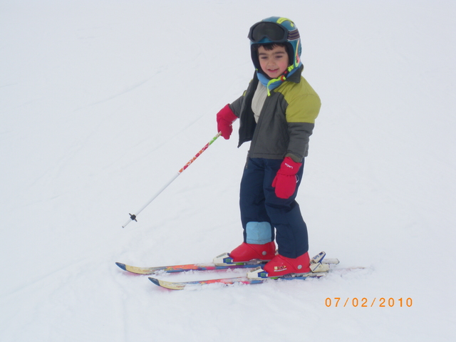 Nire lehenengo eguna skiatzen.