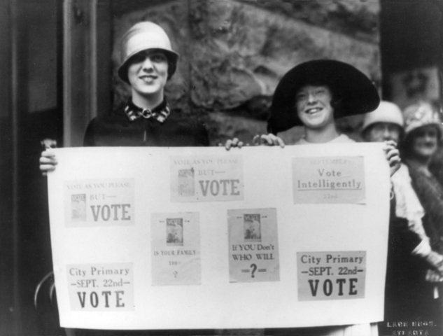 Women gained the right to vote